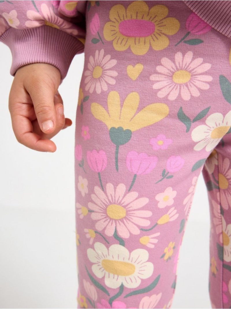 Flared leggings with brushed inside - 3010990-3683
