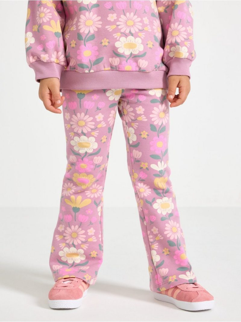 Flared leggings with brushed inside - 3010990-3683