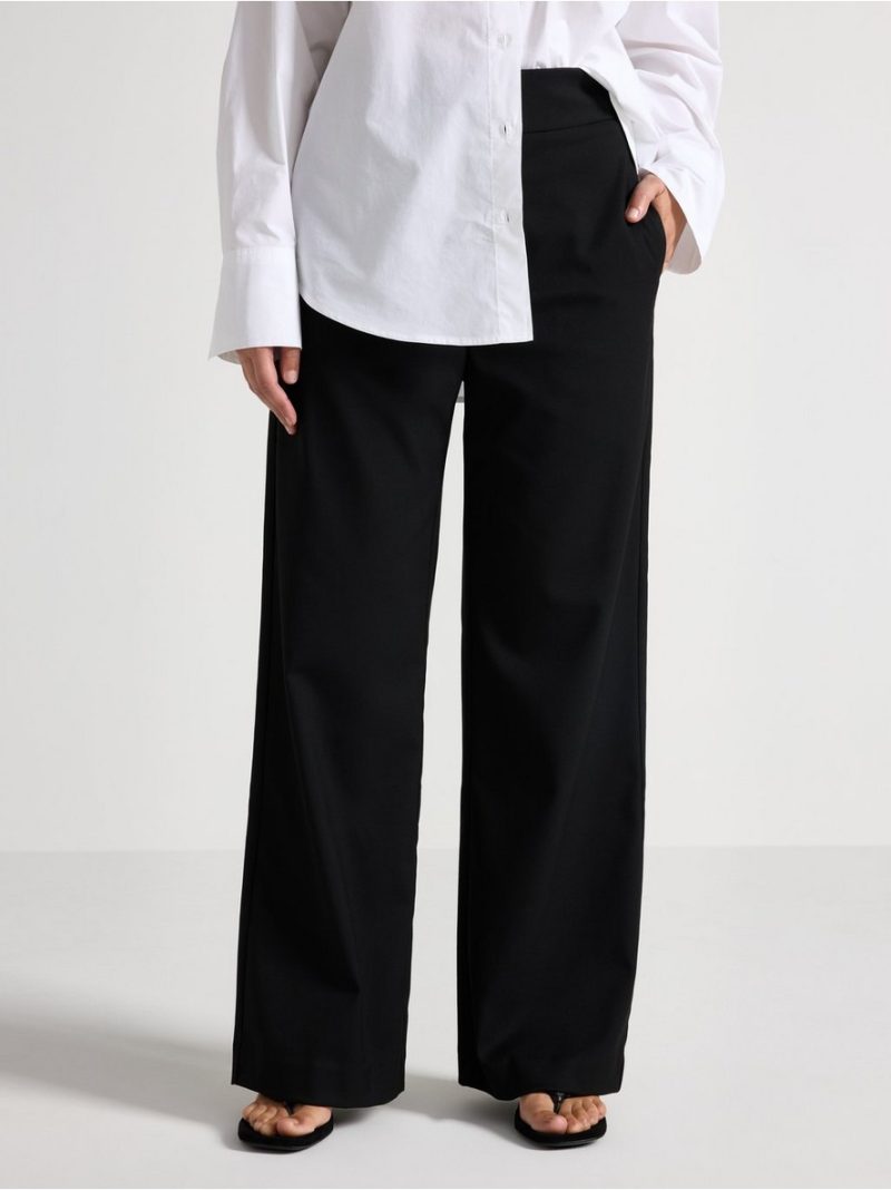 LYKKE wide trousers with shorter legs - 3002263-80