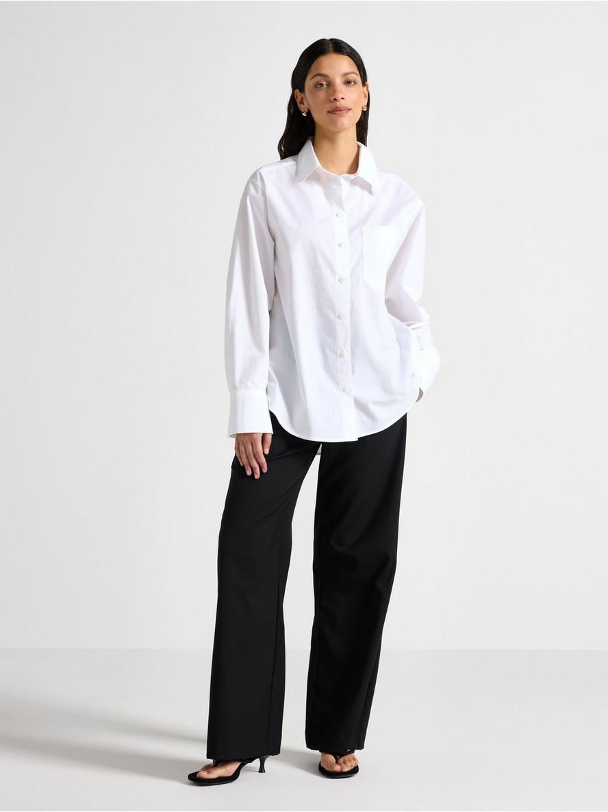 LYKKE wide trousers with shorter legs - 3002263-80