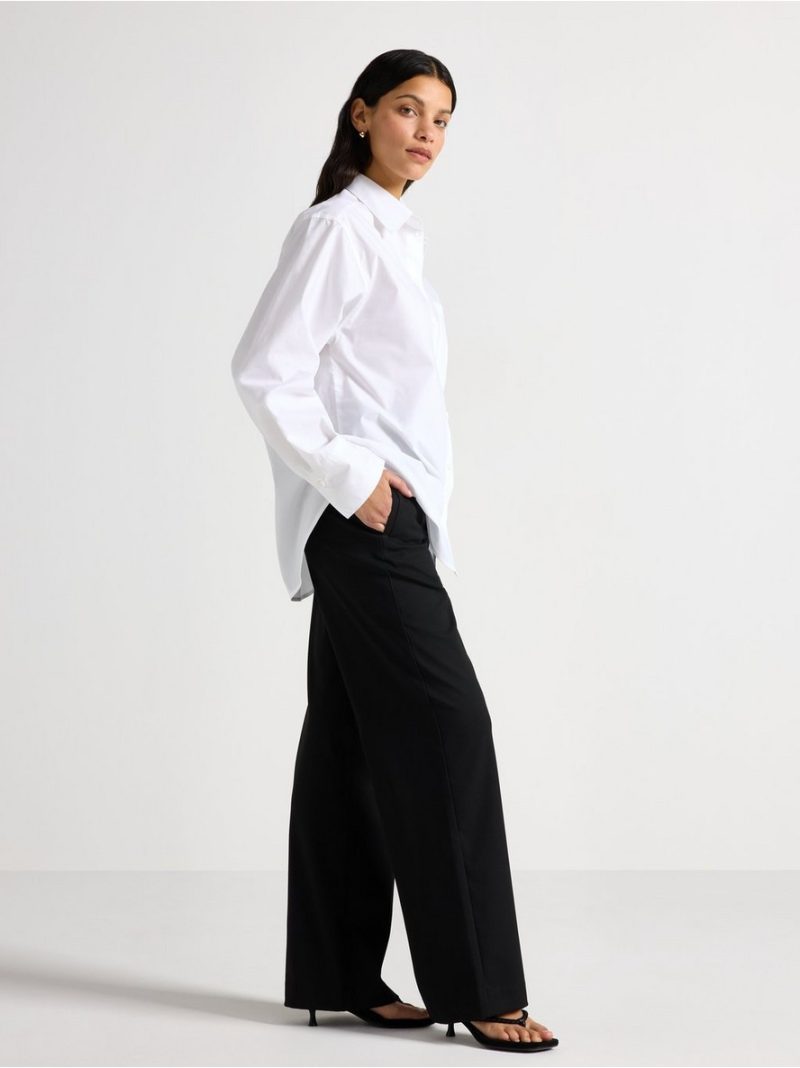 LYKKE wide trousers with shorter legs - 3002263-80