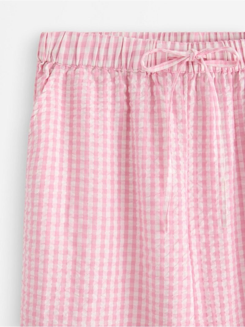 Pyjama trousers in seersucker with longer leg - 3003676-2151