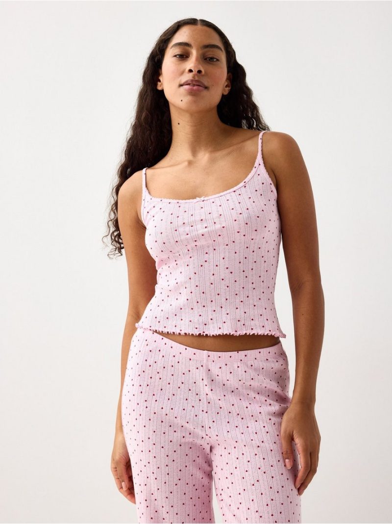 Pyjama top in pointelle - 3004226-3643