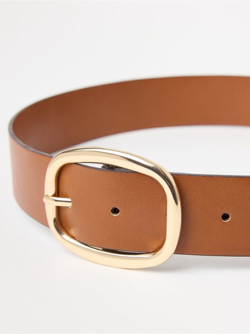 Wide belt in imitation leather - 3004472-261