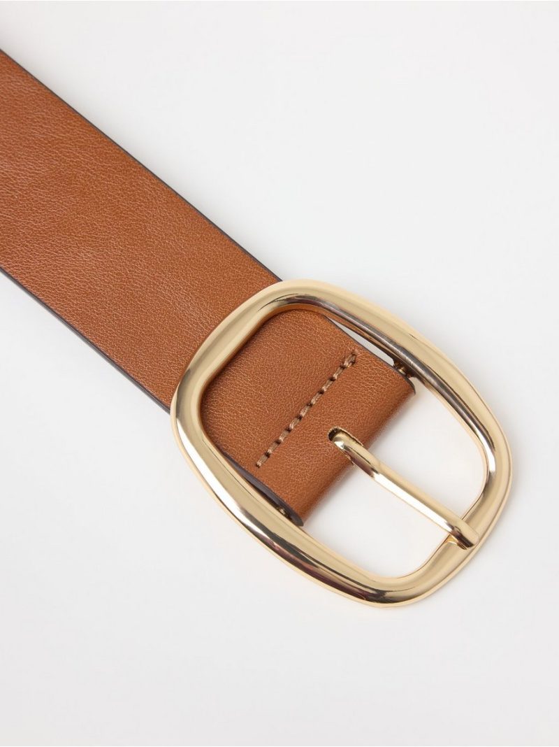 Wide belt in imitation leather - 3004472-261