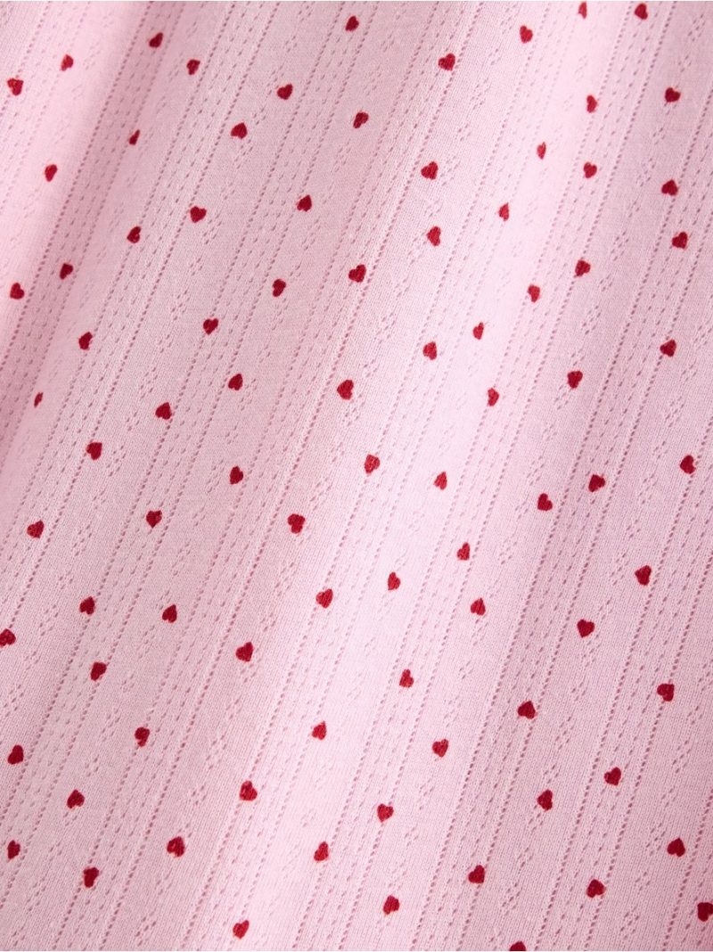 Wide pyjama trousers in pointelle - 3005563-3643