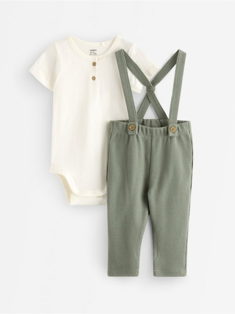 Set - bodysuit and dungarees - 3006713-325
