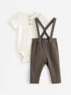 Set - bodysuit and dungarees - 3006713-8176