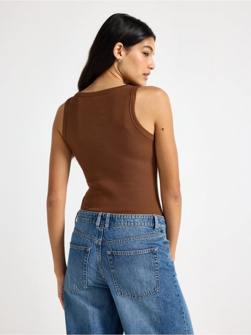 Ribbed tank top - 3008581-9531