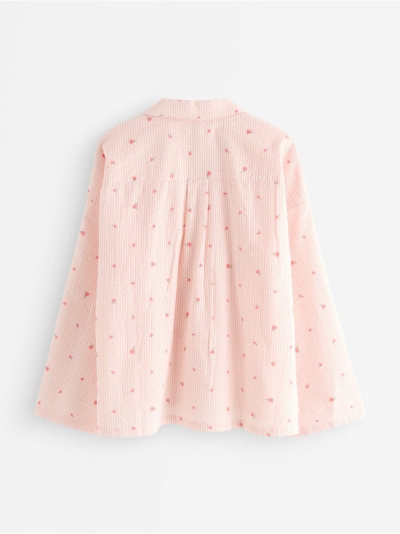 Pyjama shirt in seersucker - 3008916-7937
