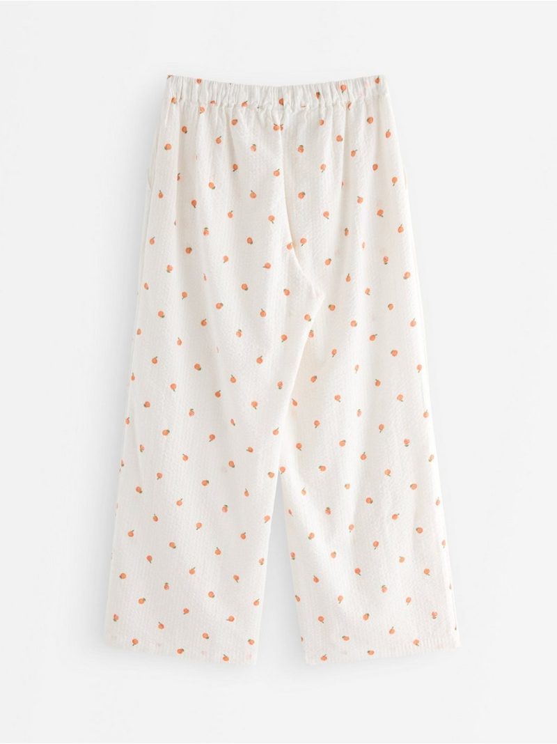 Pyjama trousers in seersucker - 3008917-7618