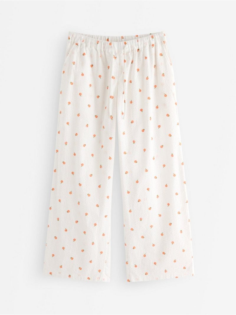 Pyjama trousers in seersucker - 3008917-7618