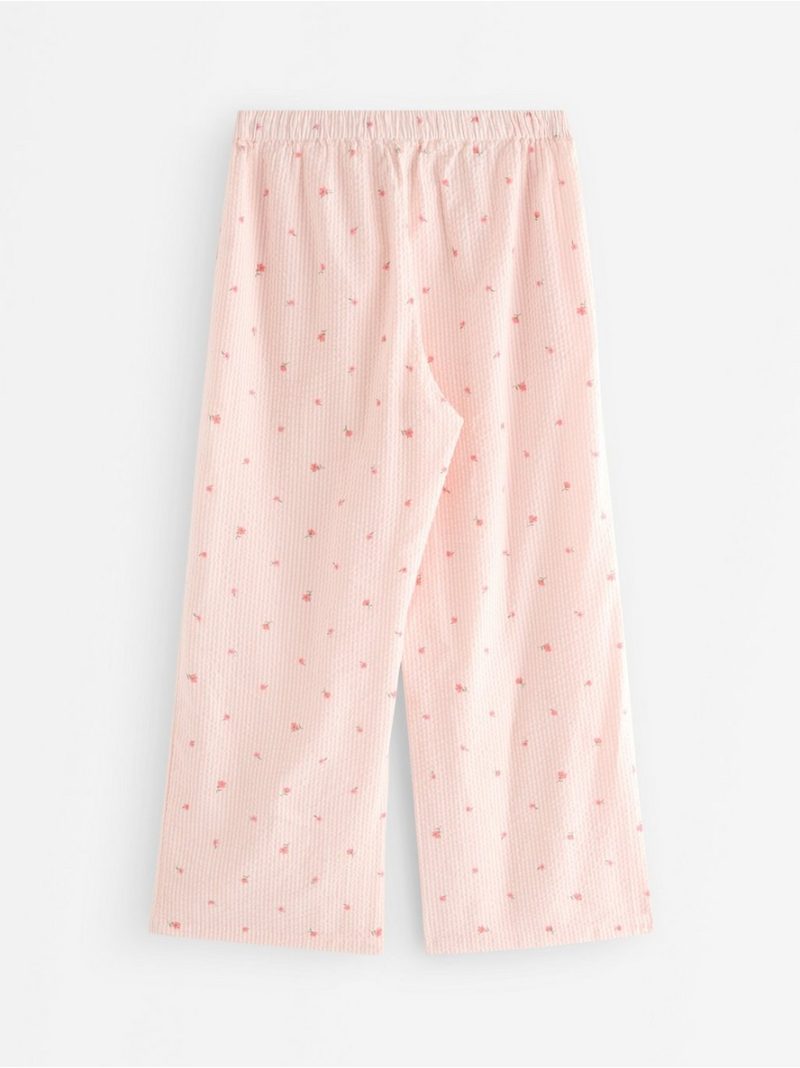 Pyjama trousers in seersucker - 3008917-7937