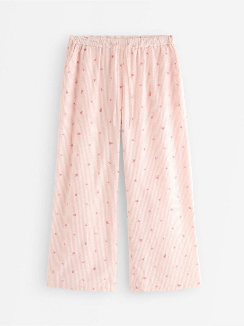 Pyjama trousers in seersucker - 3008917-7937