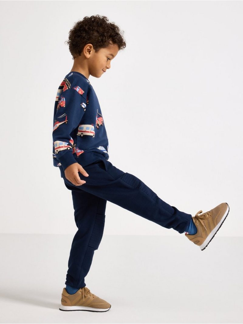 Joggers with reinforced knees - 3009222-2150