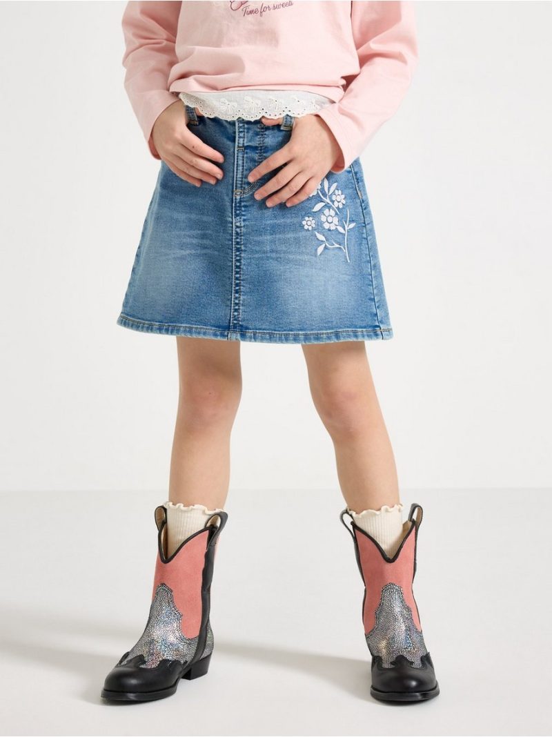 Skirt in denim jersey - 3009449-790