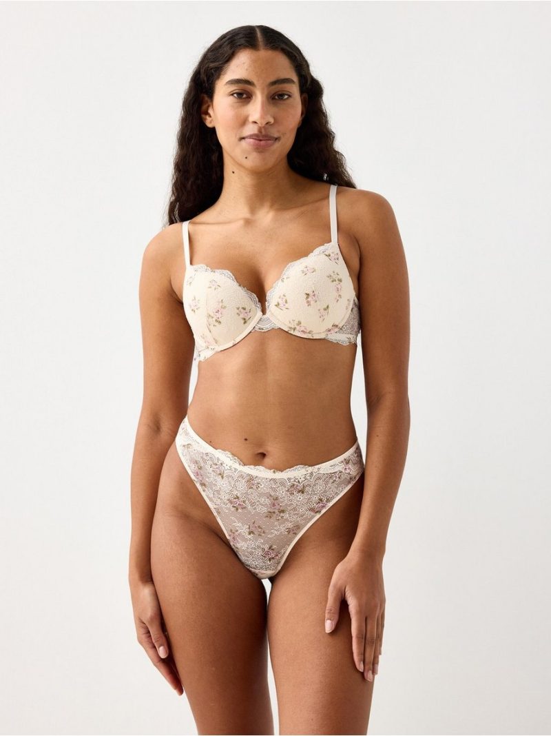Malva push-up bra with lace - 3009507-4147