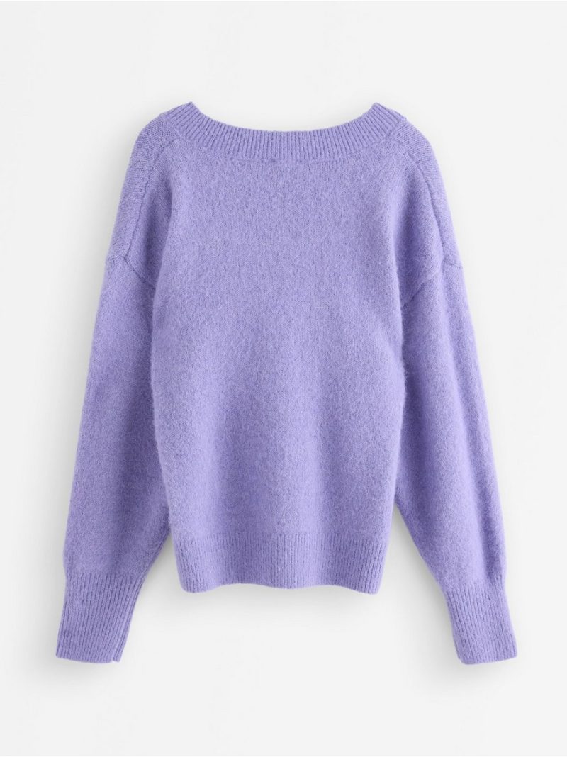 Knitted v-neck jumper - 3009513-4790