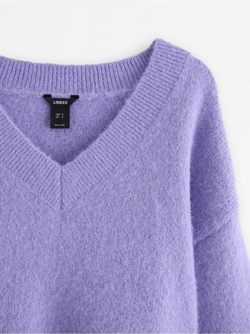 Knitted v-neck jumper - 3009513-4790