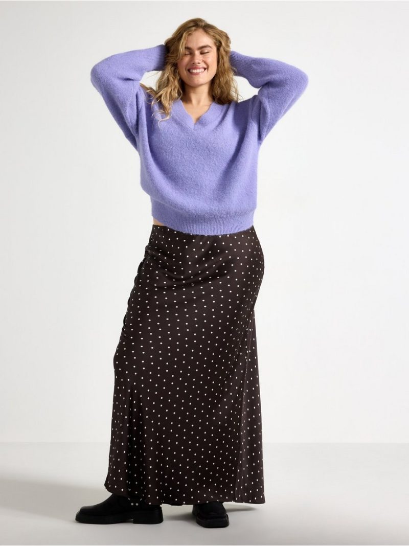 Knitted v-neck jumper - 3009513-4790