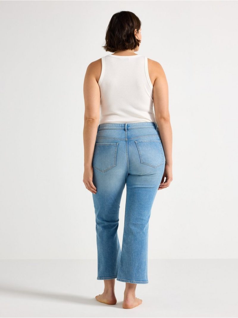 FLARE Karen cropped jeans with mid waist - 3009613-766