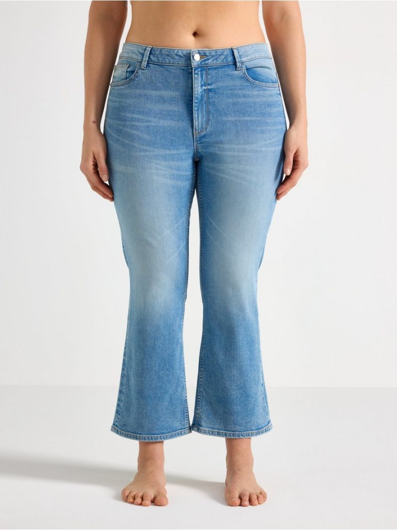 FLARE Karen cropped jeans with mid waist - 3009613-766