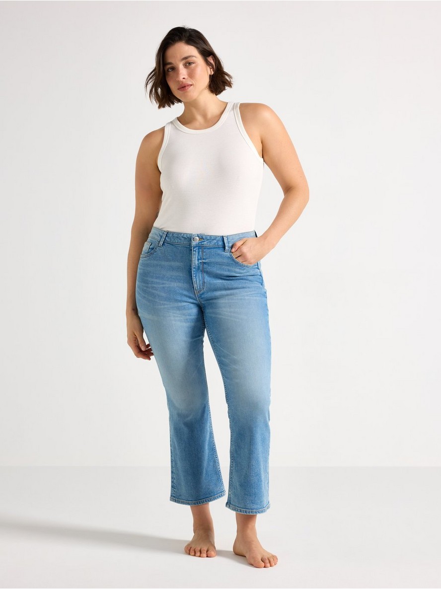 FLARE Karen cropped jeans with mid waist - 3009613-766