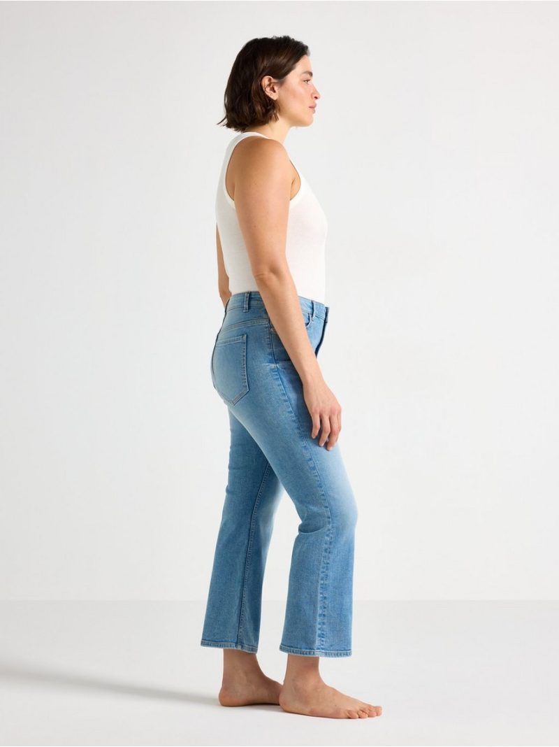 FLARE Karen cropped jeans with mid waist - 3009613-766