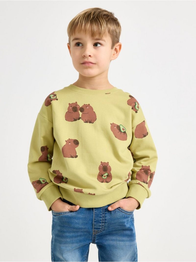 Sweatshirt with capybara motif - 3009619-8632