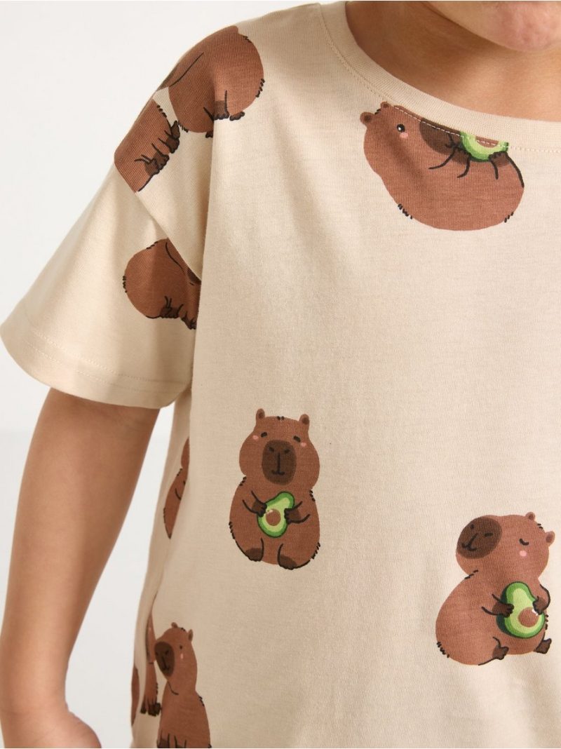 Short-sleeved top - 3009623-7458