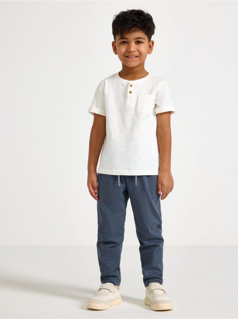Trousers in slub jersey - 3009632-2498