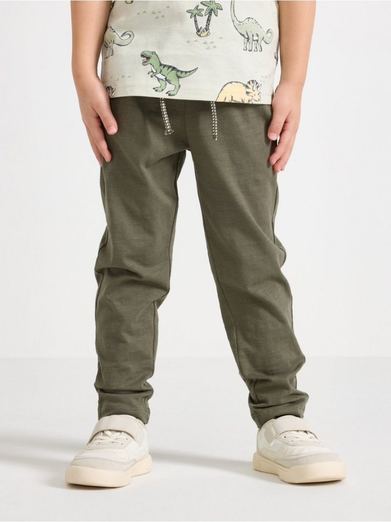 Trousers in slub jersey - 3009632-6876