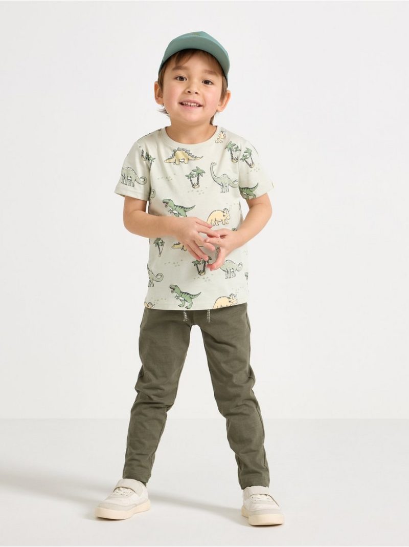 - Trousers in slub jersey Trousers in slub jersey - 3009632-6876