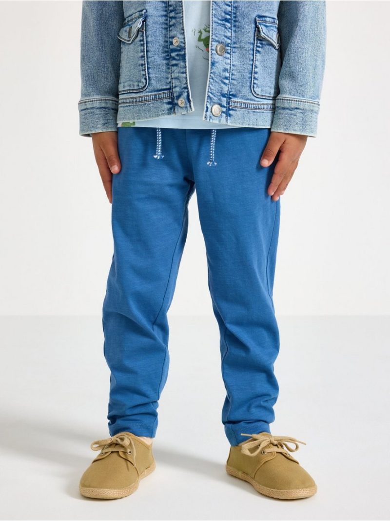 Trousers in slub jersey - 3009632-8887