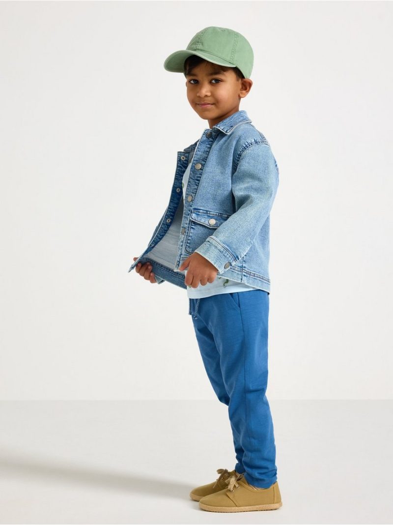 Trousers in slub jersey - 3009632-8887