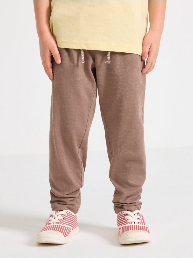 Trousers in slub jersey - 3009632-9849