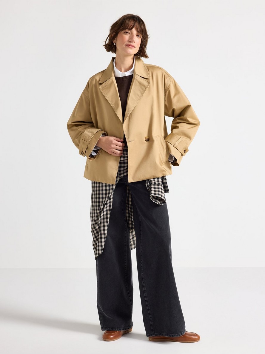 Cropped trenchcoat - 3009722-7571