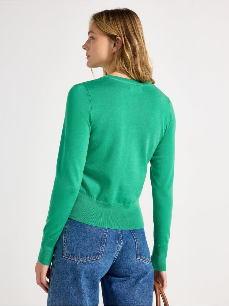 Fine-knit cardigan - 3009919-8892