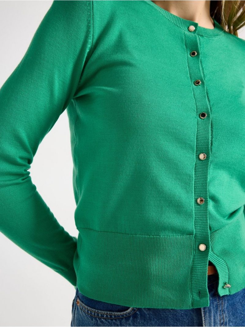 Fine-knit cardigan - 3009919-8892