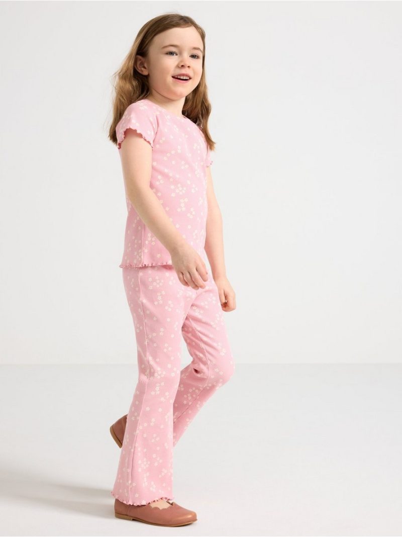 Ribbed leggings - 3010240-7955