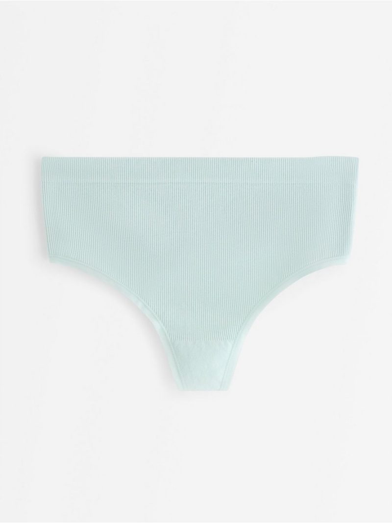 Ribbed seamless thong - 3010367-7654