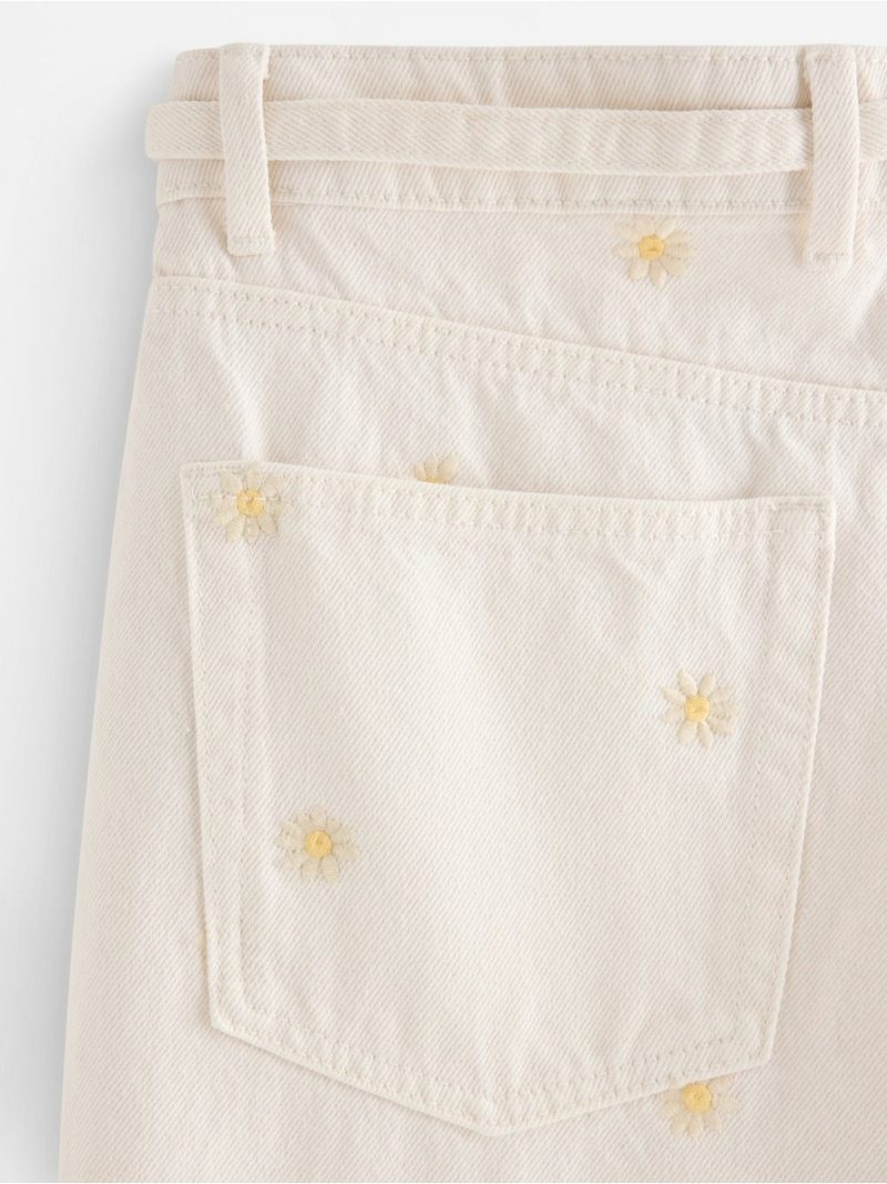 WIDE Peggy jeans with embroidery - 3010445-7862