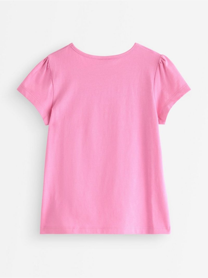Short-sleeved top with reversible sequins motif - 3010525-3644