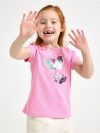 Short-sleeved top with reversible sequins motif - 3010525-3644
