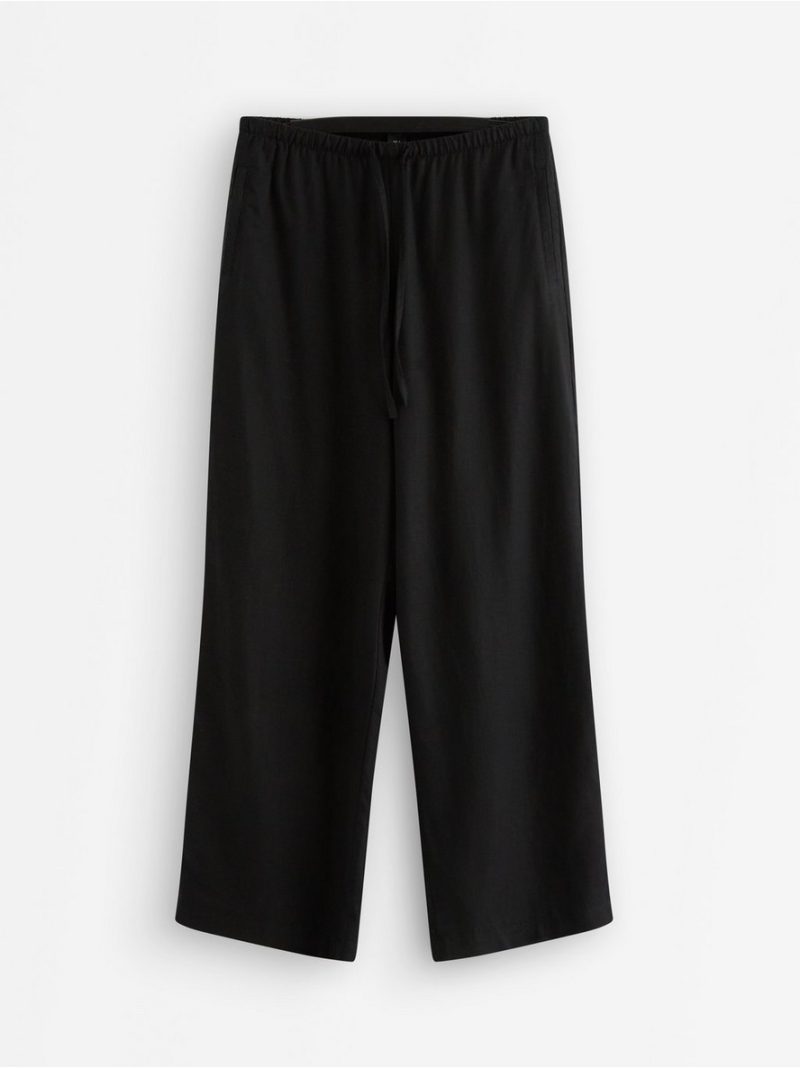Wide trousers in linen blend - 3010539-80