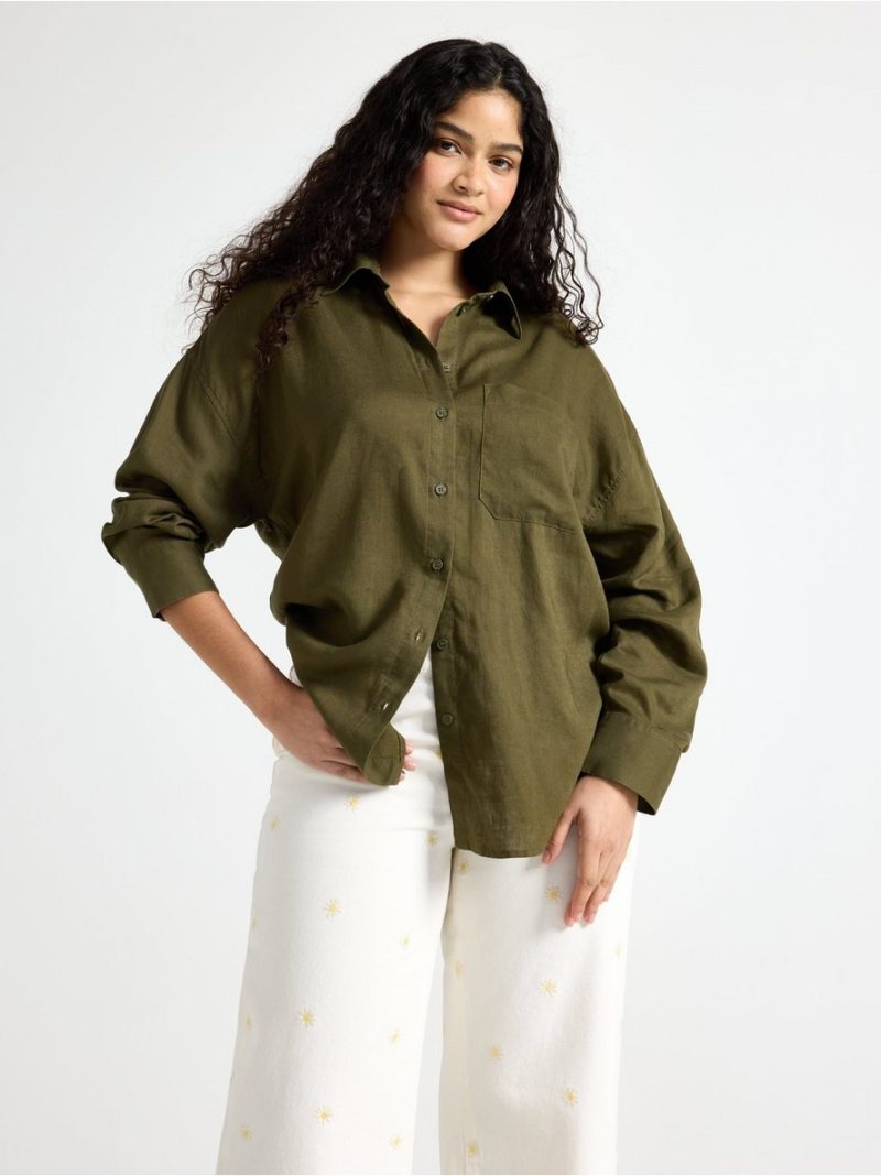 Shirt in linen blend - 3010721-9132