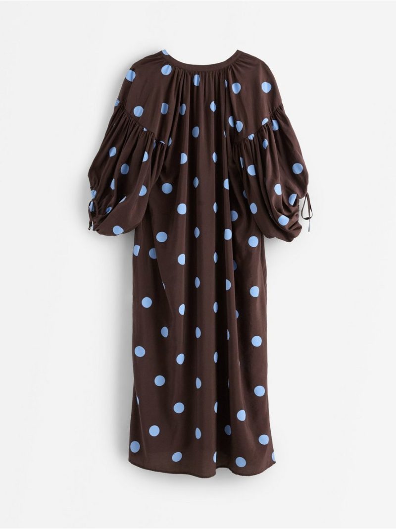 Midi dress with puff sleeves - 3010968-1863