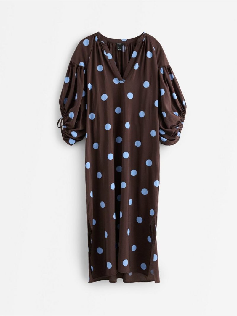 Midi dress with puff sleeves - 3010968-1863