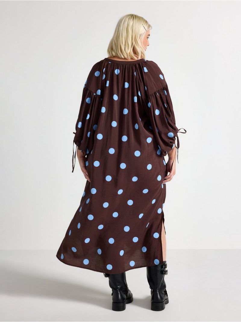 Midi dress with puff sleeves - 3010968-1863