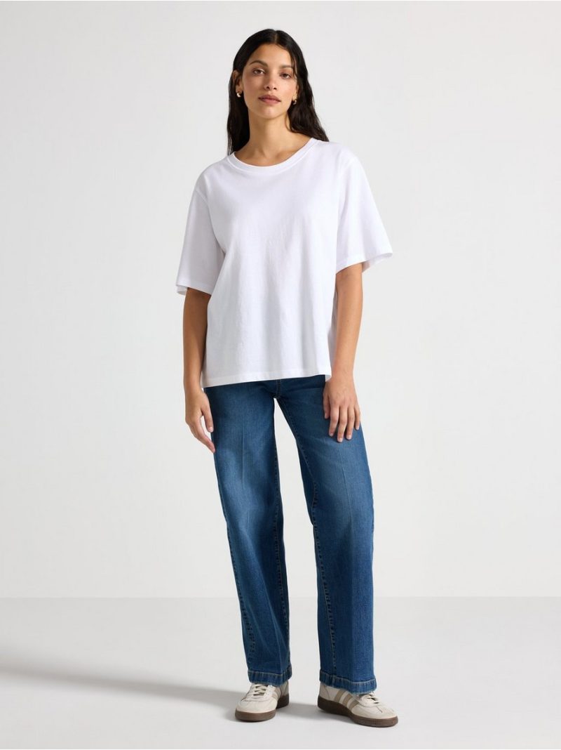 WIDE stretch jeans with shorter leg - 3010997-794